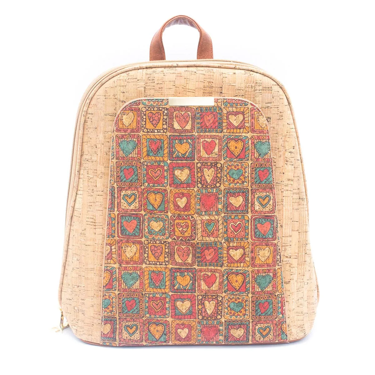 Flash Sale Natural Cork Floral Print Women's Backpack BAGF-061