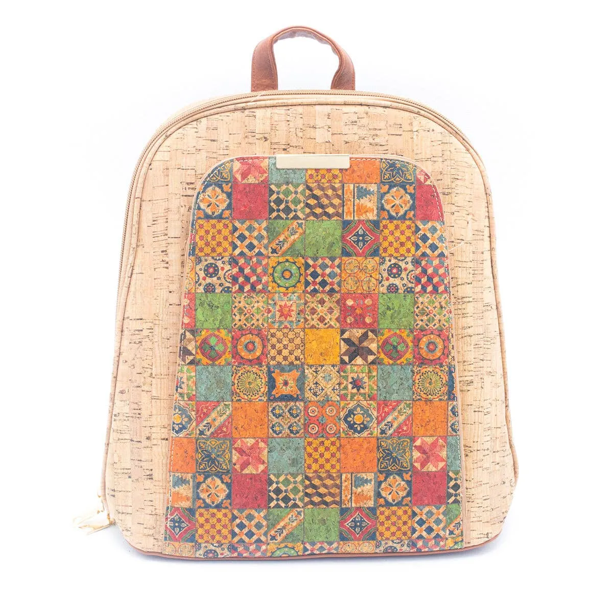 Flash Sale Natural Cork Floral Print Women's Backpack BAGF-061