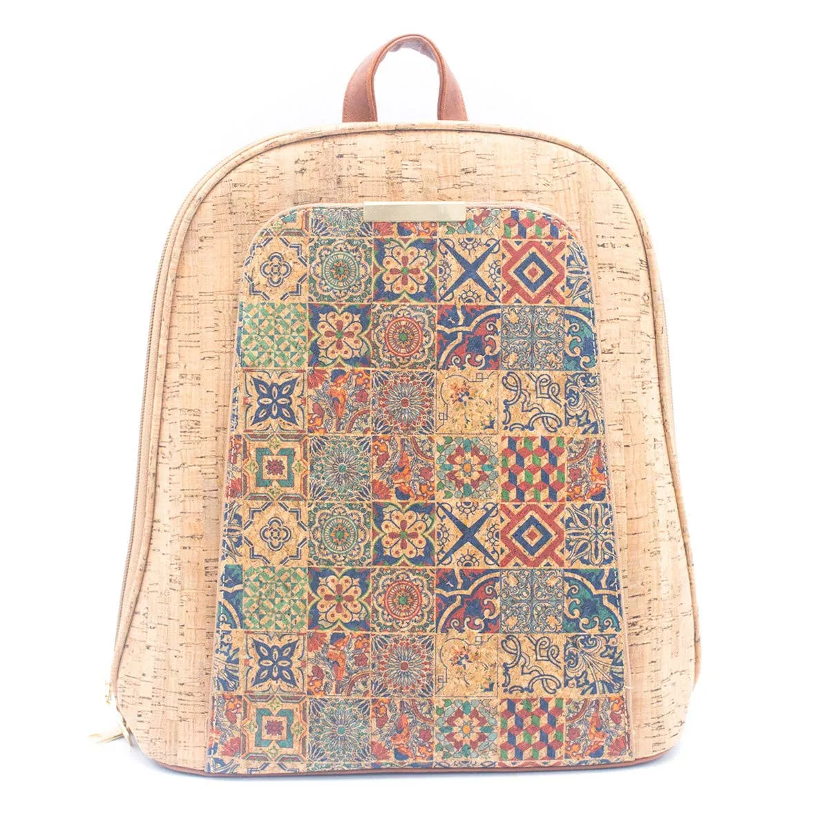 Flash Sale Natural Cork Floral Print Women's Backpack BAGF-061