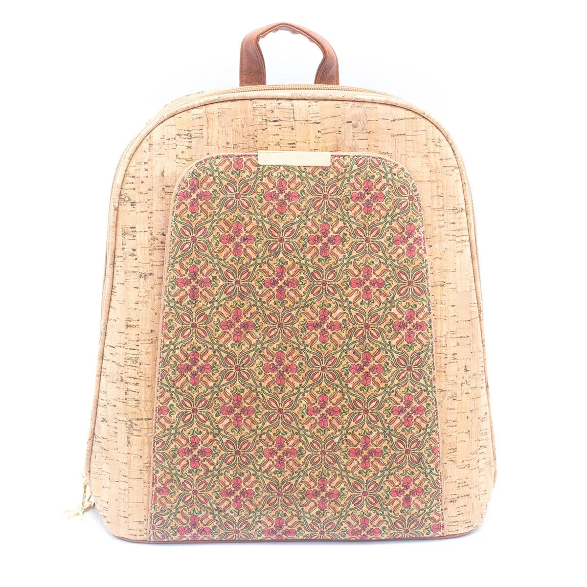 Flash Sale Natural Cork Floral Print Women's Backpack BAGF-061