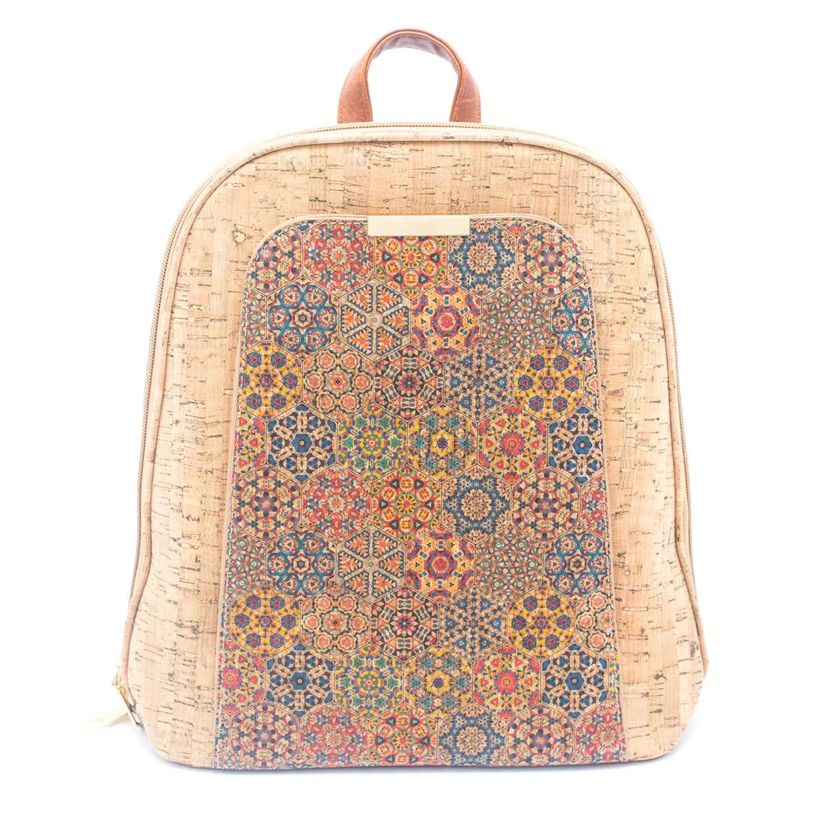 Flash Sale Natural Cork Floral Print Women's Backpack BAGF-061