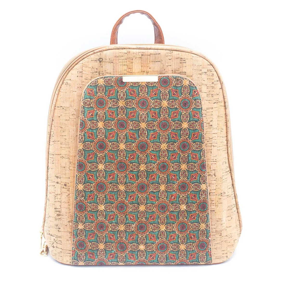 Flash Sale Natural Cork Floral Print Women's Backpack BAGF-061