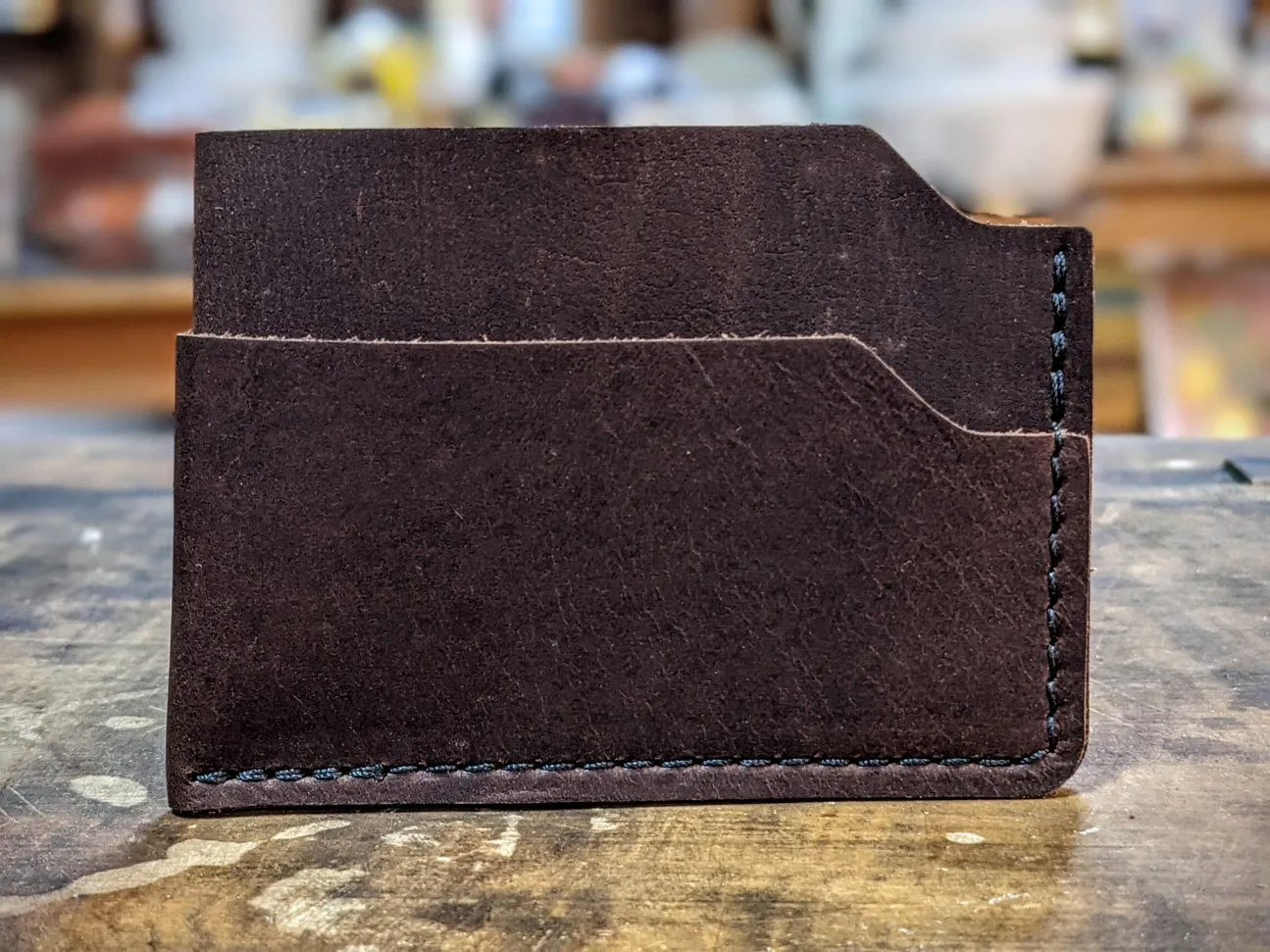 Fold Over Wallet - Brown