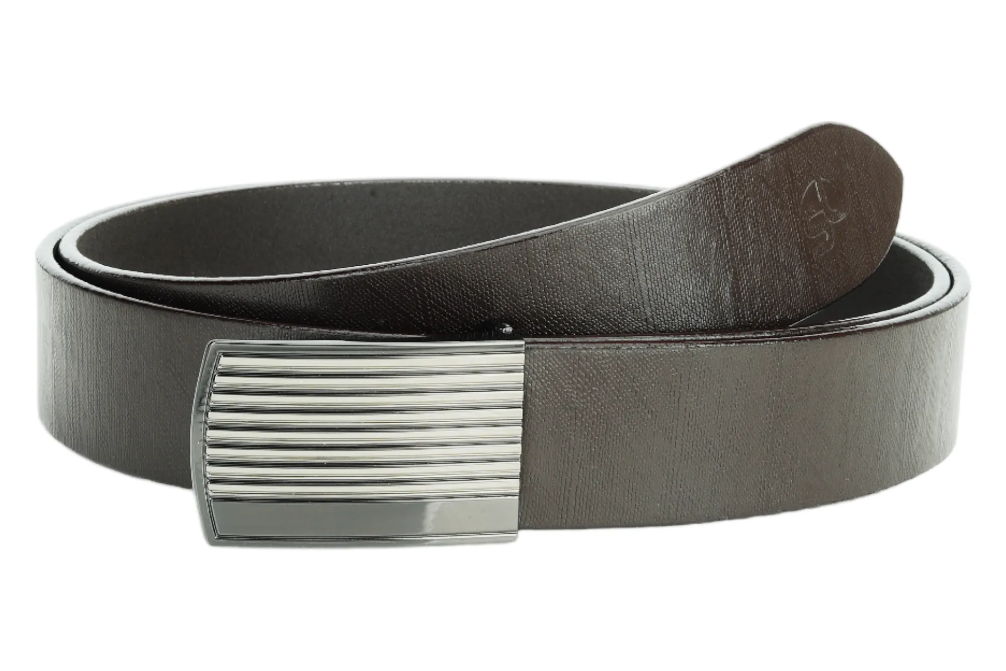 FORMAL LEATHER BELT 90981 (BROWN)