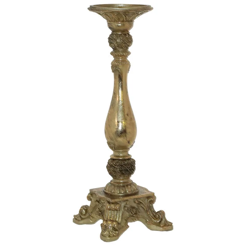 Gold Antique Candle Holder (36 cm)