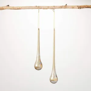 Golden Teardrop Ornament Set 2