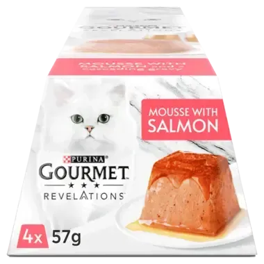 GOURMET® Revelations Mousse with Salmon Wet Cat Food