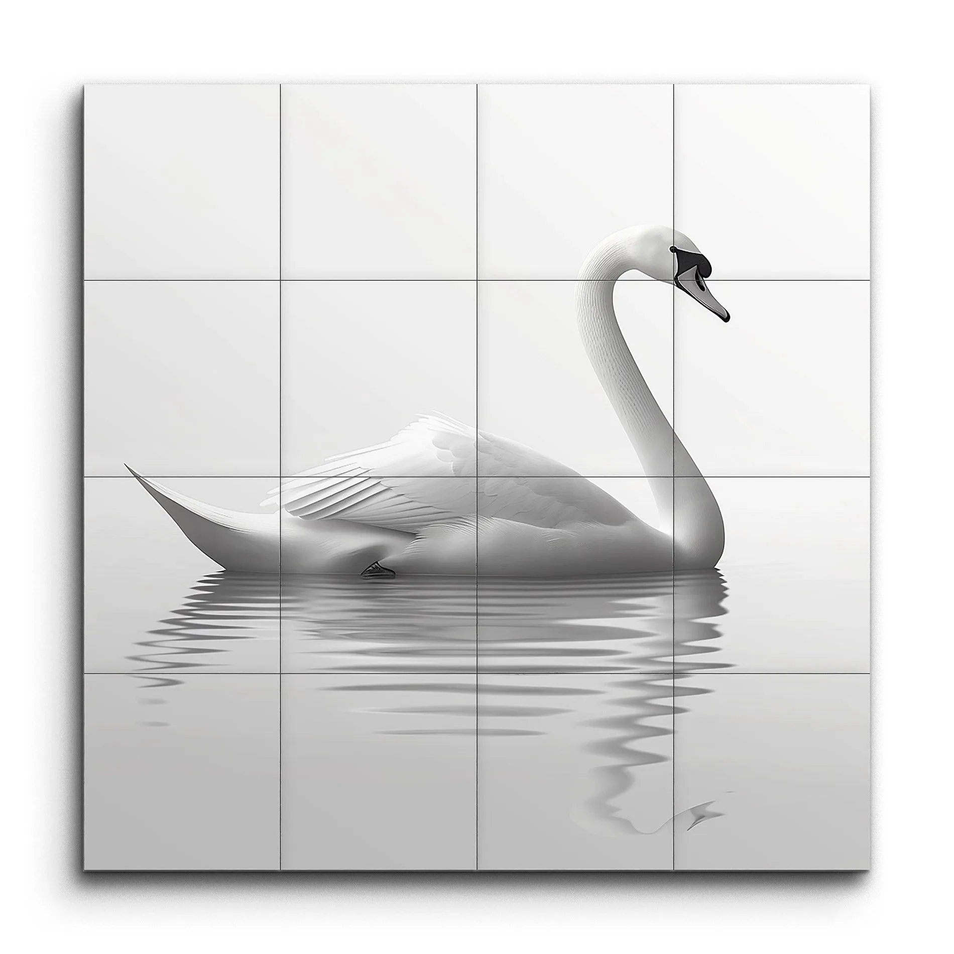 Graceful Swan on Tranquil Waters