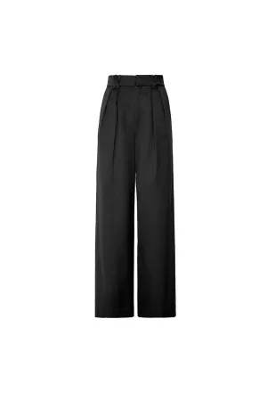 High-waisted Wide-leg Suit Pants