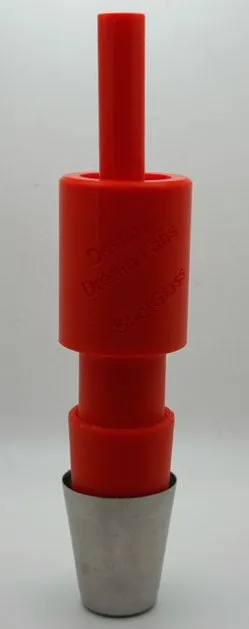 Holder for tall glass and small metal shot glasses