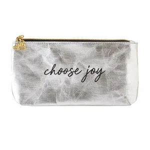 Joy Silver Zipper Bag