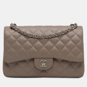 Jumbo Classic Caviar Double Flap Bag