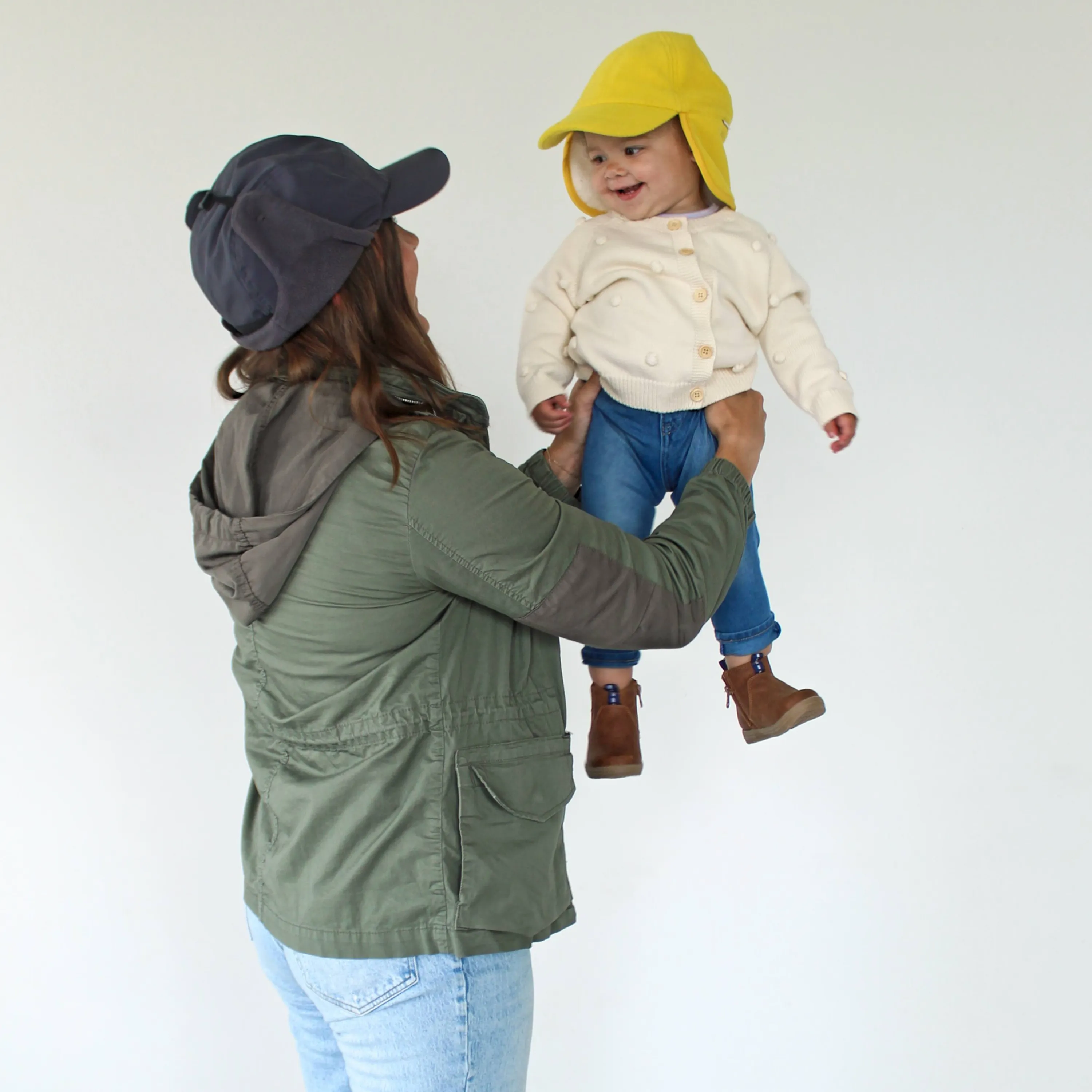 Kids Frosty Fleece Winter Flap Hat - Radiant Yellow