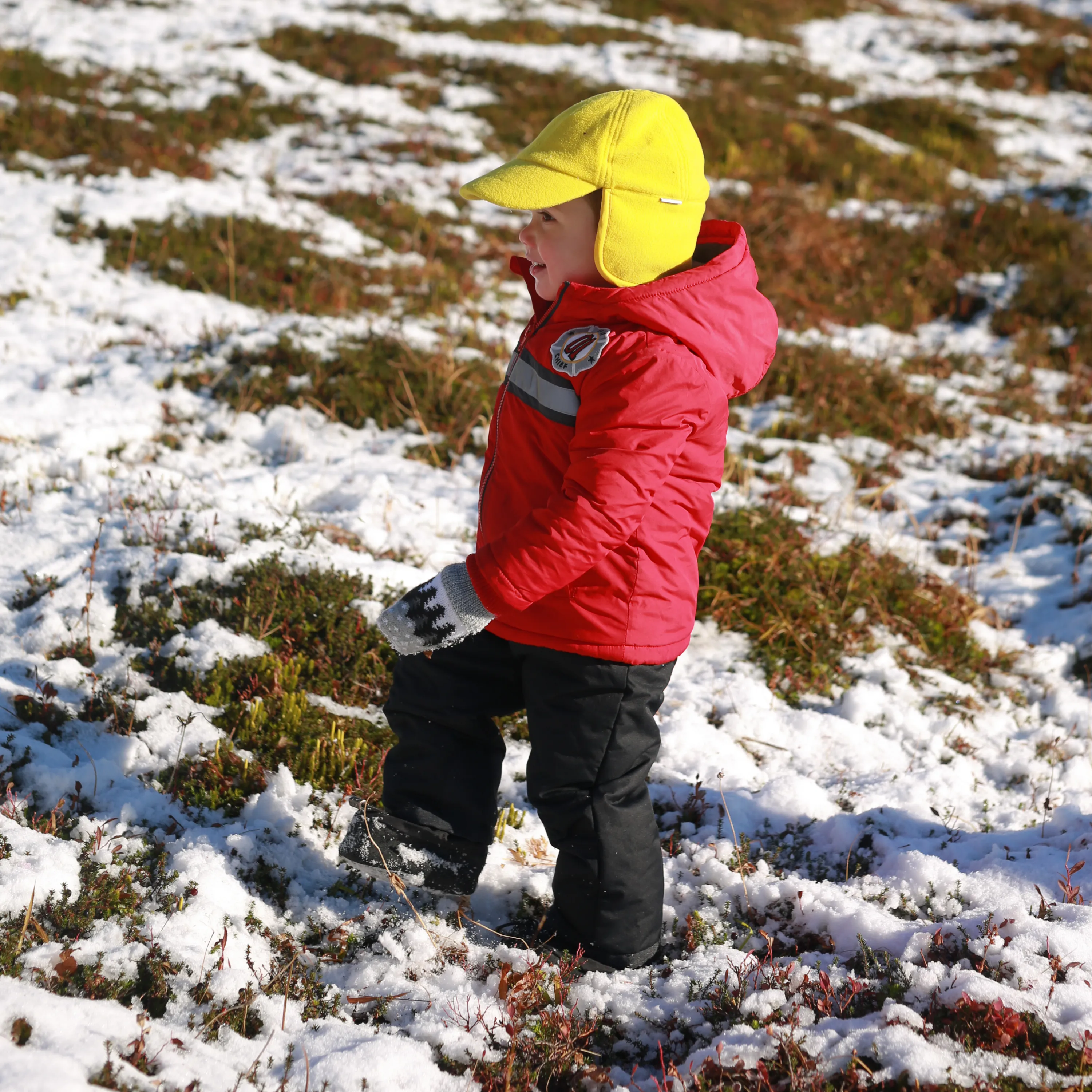 Kids Frosty Fleece Winter Flap Hat - Radiant Yellow