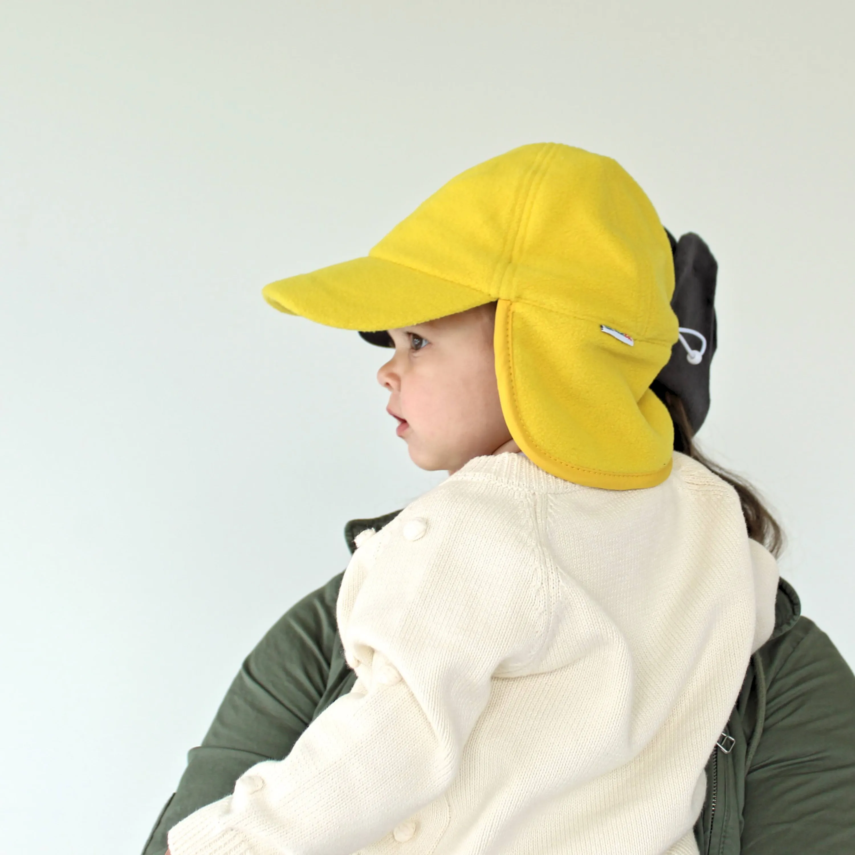 Kids Frosty Fleece Winter Flap Hat - Radiant Yellow