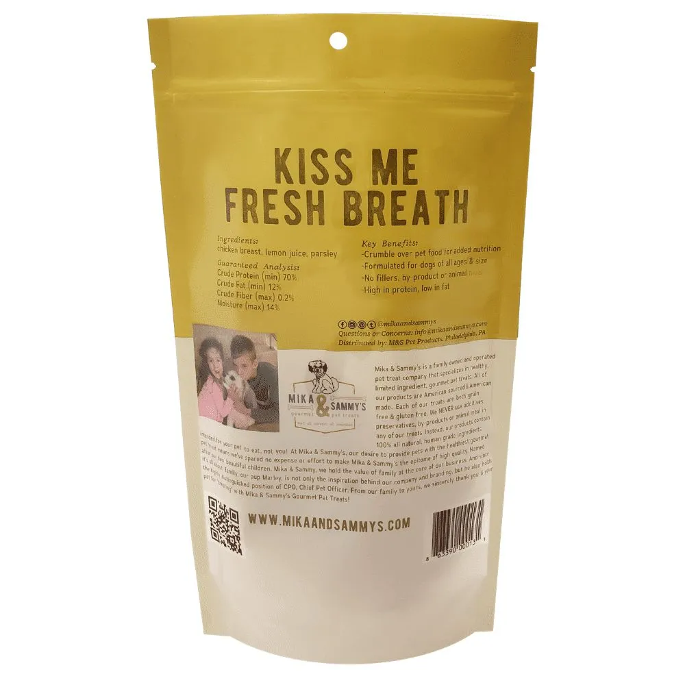 Kiss Me Fresh Breath Chicken Jerky Dog Treats