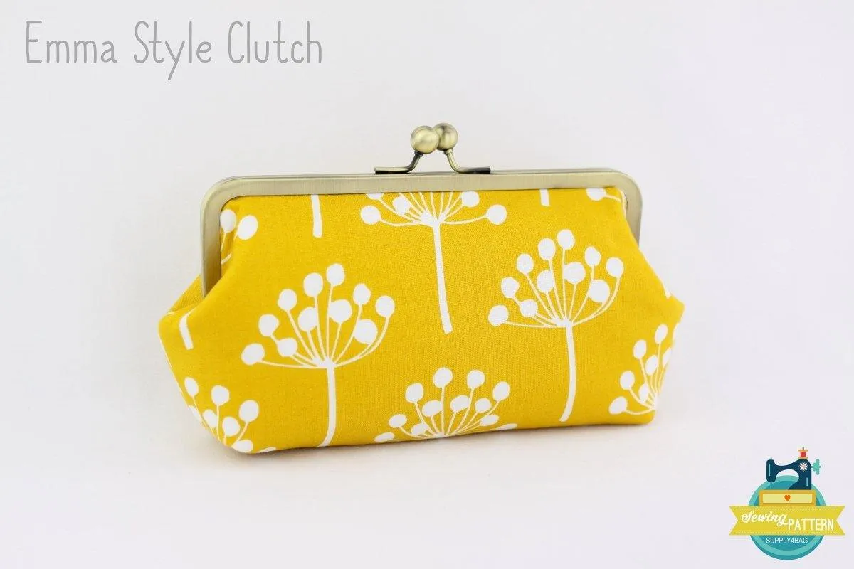 Kisslock Frame Clutch in 3 Different Styles - Tutorial & PDF Pattern