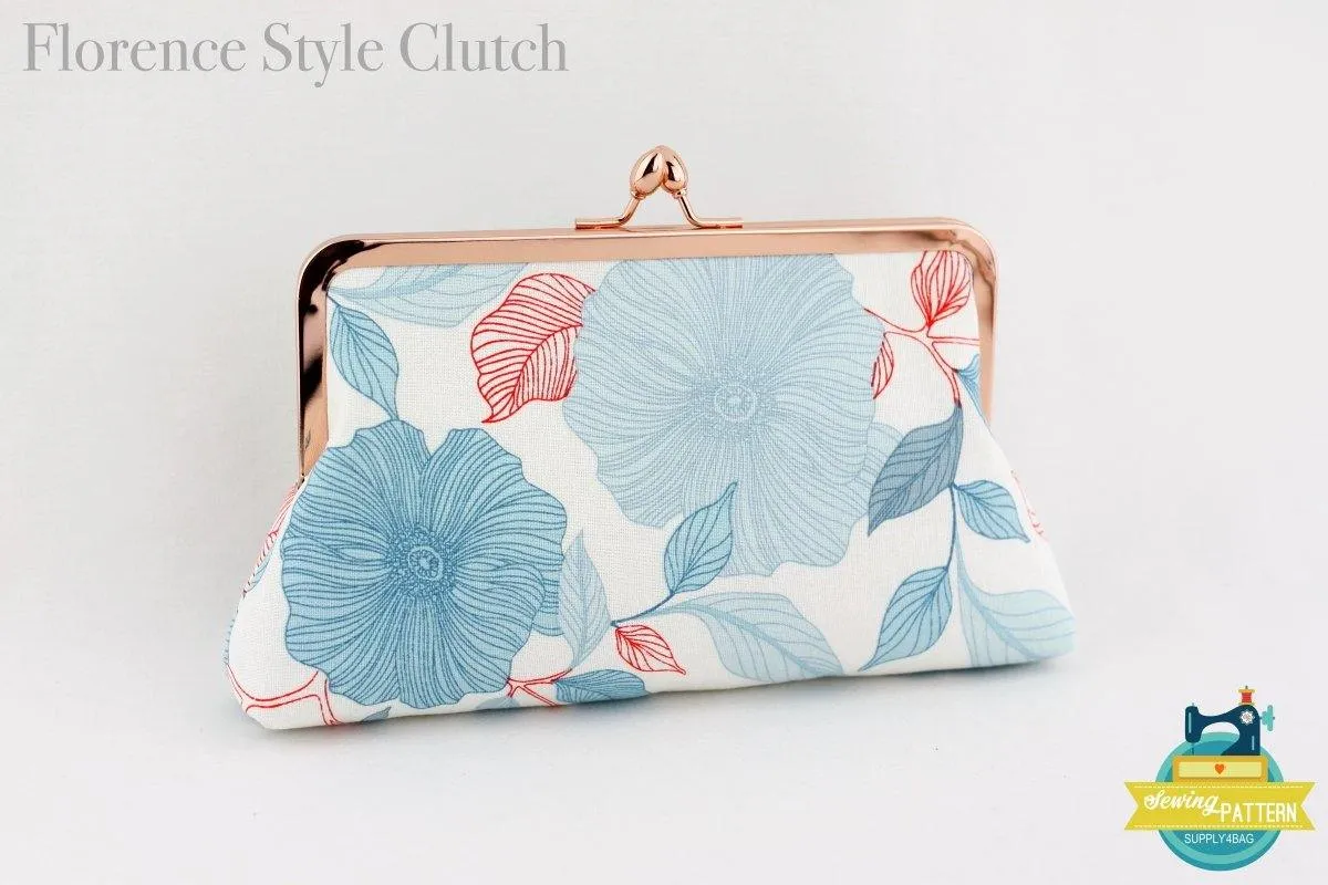 Kisslock Frame Clutch in 3 Different Styles - Tutorial & PDF Pattern