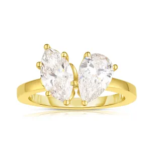 Lab Grown Diamond Two-Stone Ring