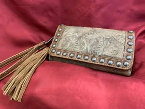 LADIES “ARIANA” TOOLED WALLET