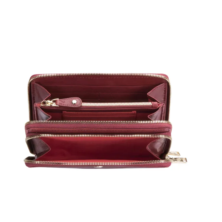 Ladies Purse with Detachable Strap - Red