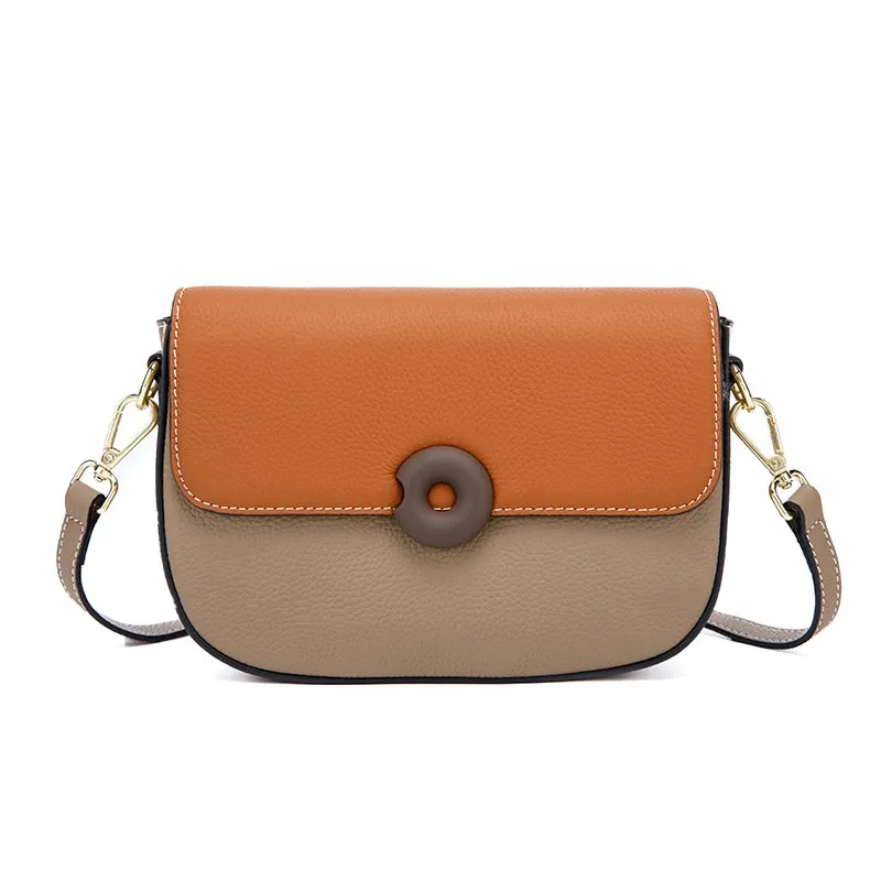 Leather Flap Crossbody Bag