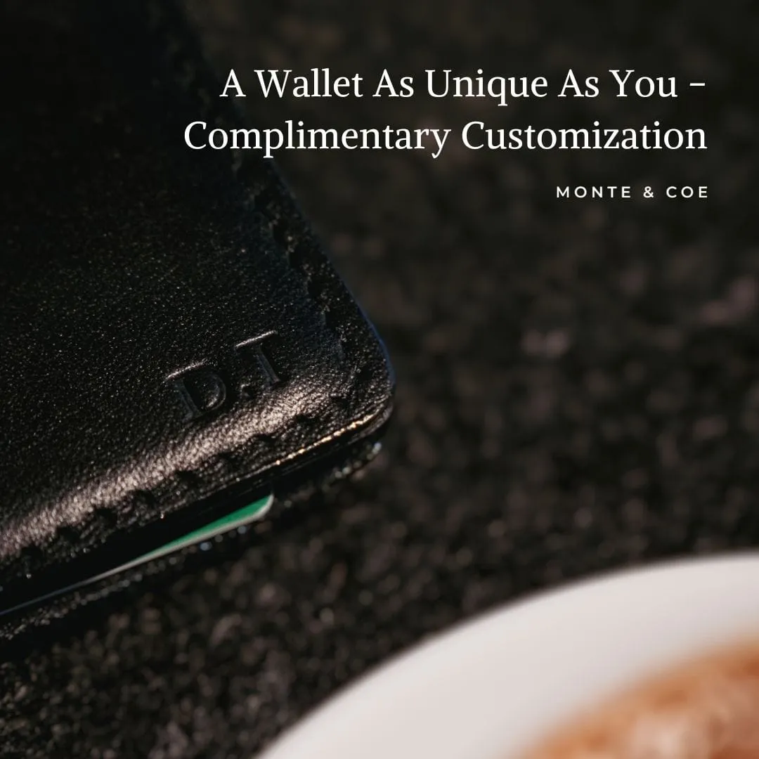 Leather Wallet with Money Clip in Cognac