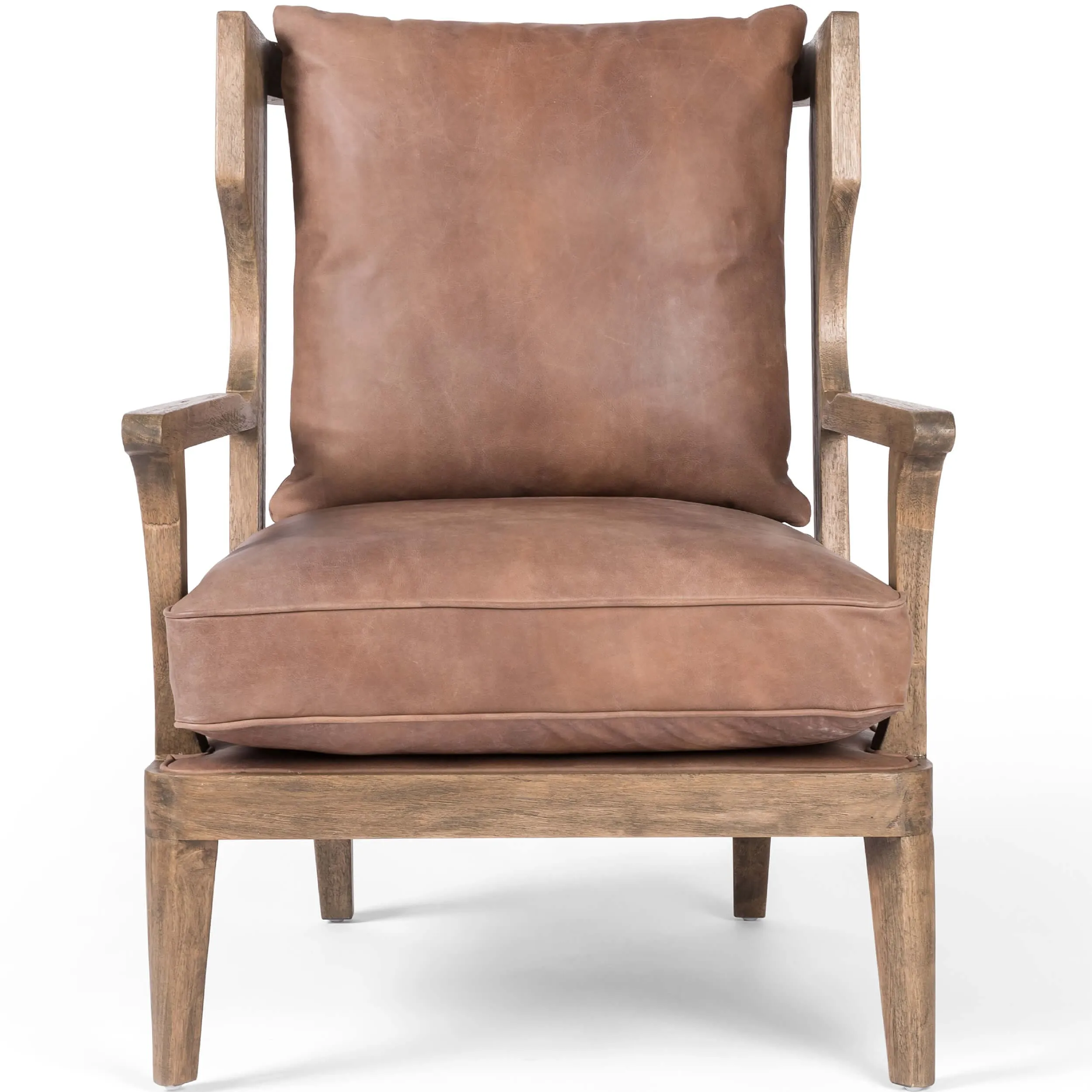 Lennon Leather Chair, Heirloom Sienna