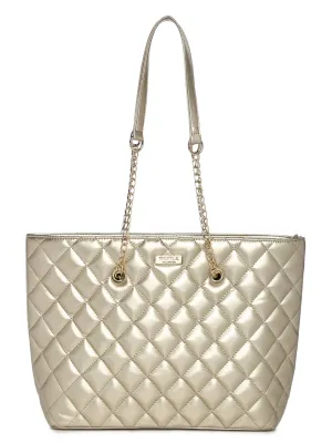 Light Gold Chain Sling Quilted Bag