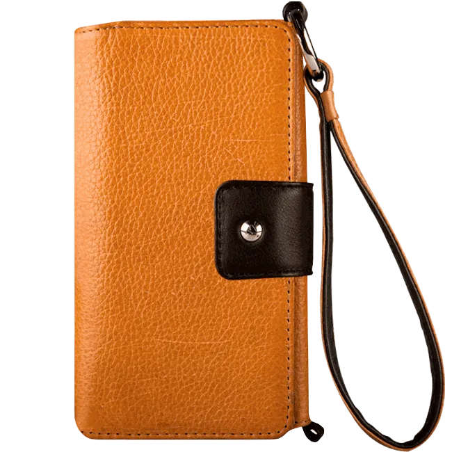 Lola XO - iPhone 8 Plus Wallet leather wristlet case