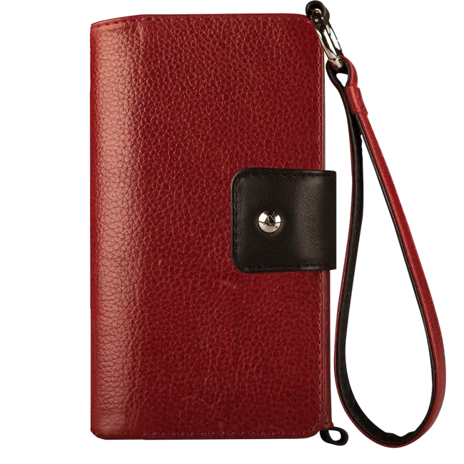 Lola XO - iPhone 8 Plus Wallet leather wristlet case