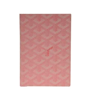 Long Bifold Wallet Card ID Passport Holder Pink Coated Canvas