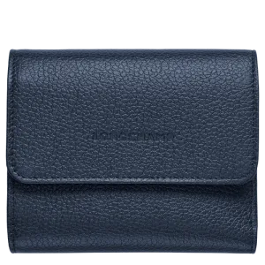 Longchamp - Le Foulonné Compact Purse/Wallet in Navy