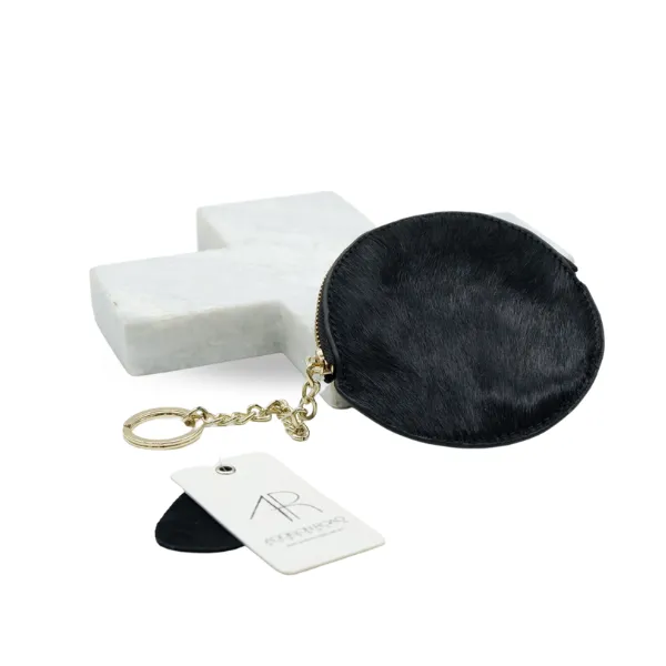 LORN - Ladies Addison Road Calf Hair Key Ring Coin Purse