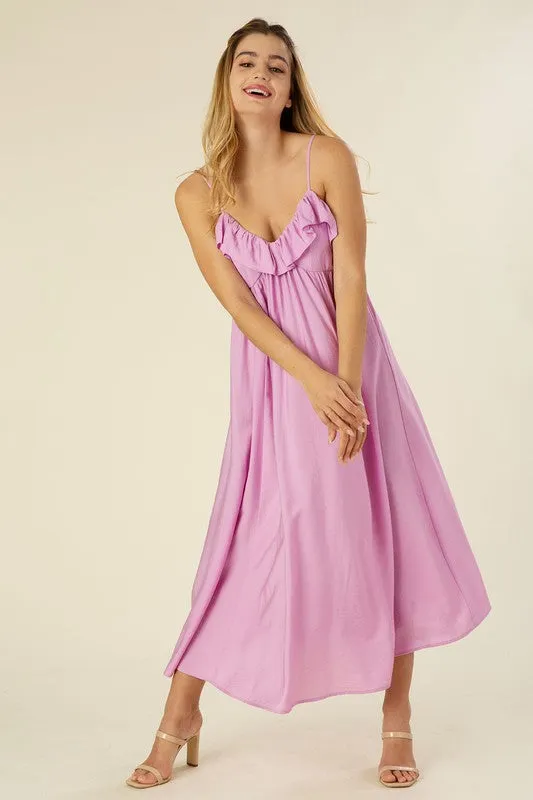 Lou Lou Maxi Dress with ruffles