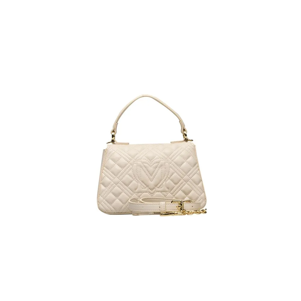 Love Moschino Beige Polyethylene Handbag