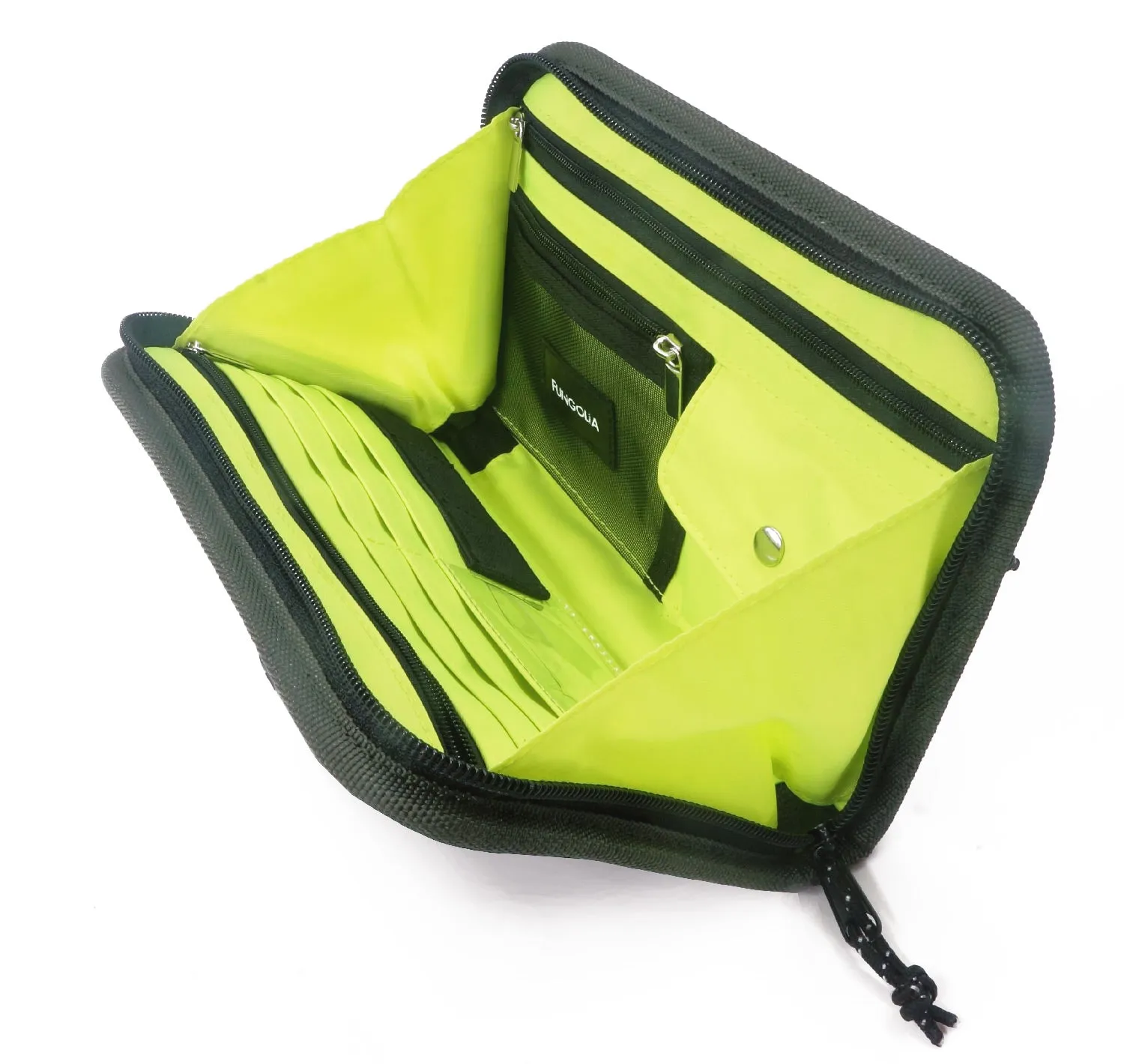 <A 000a001m06> Fungolia Gen2 Passport Holder <B>Regular Size</B> (Green/Neon Yellow)