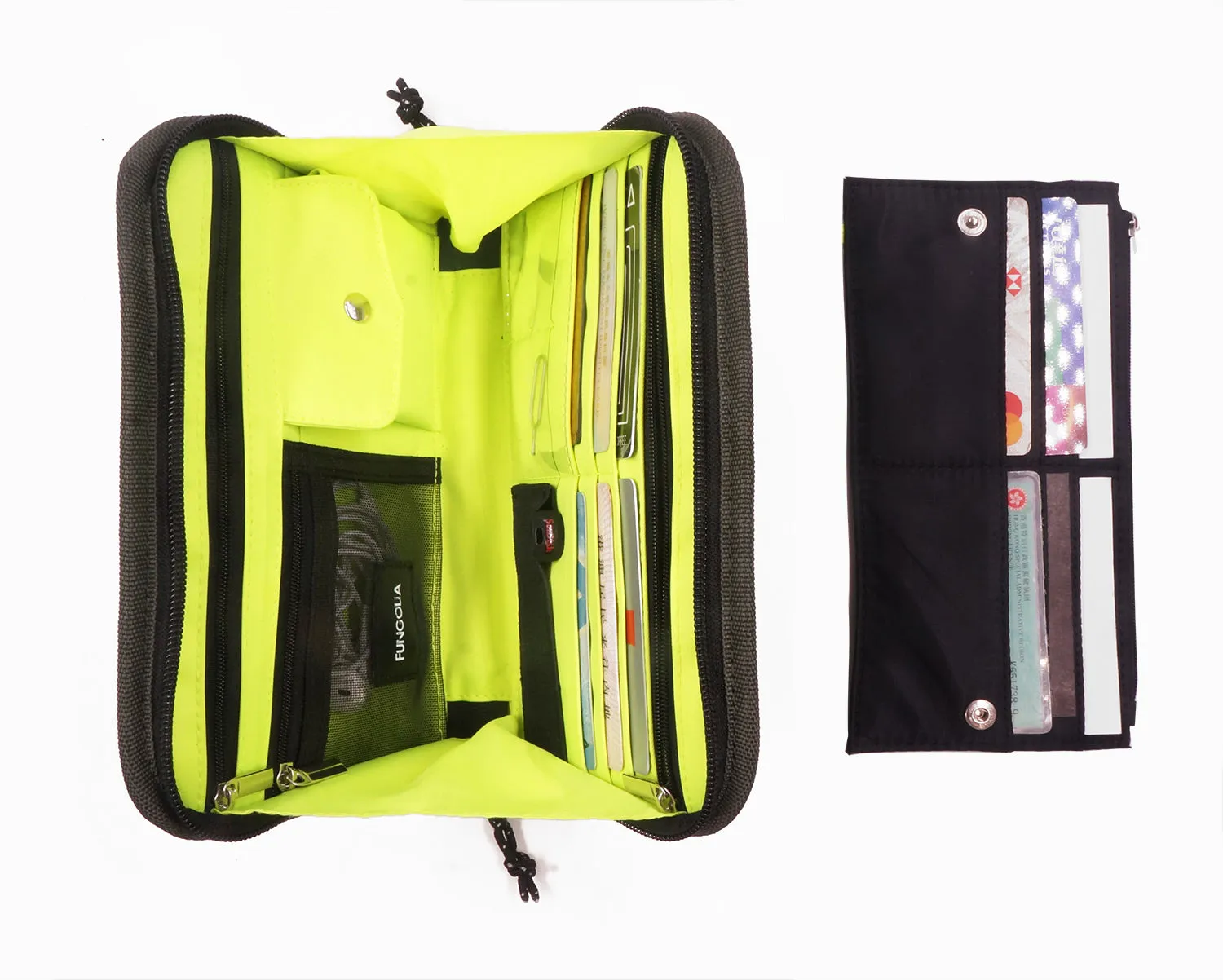 <A 000a001m06> Fungolia Gen2 Passport Holder <B>Regular Size</B> (Green/Neon Yellow)