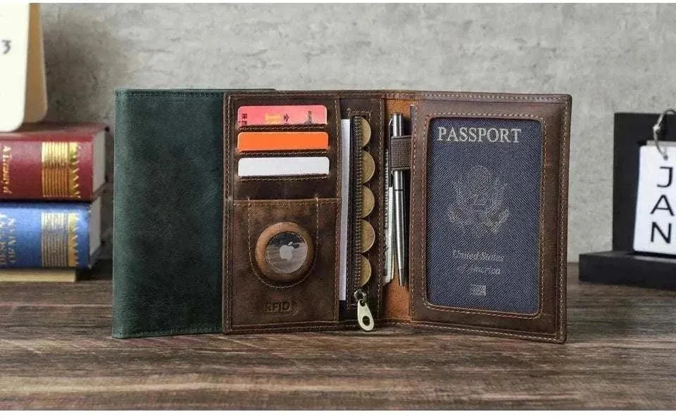 Luxury Genuine Leather RFID |  Passport Cover - PPC008