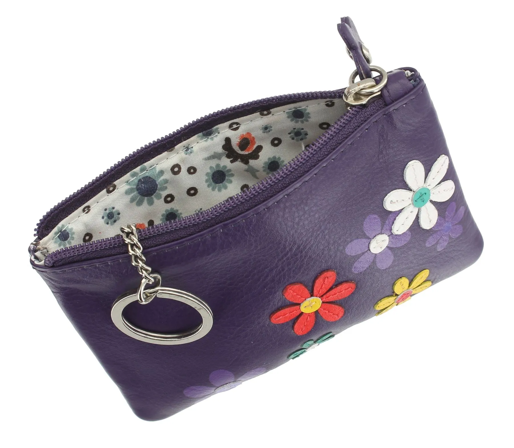 Mala Leather CARA Collection Coin Purse With Keyring 4108_73