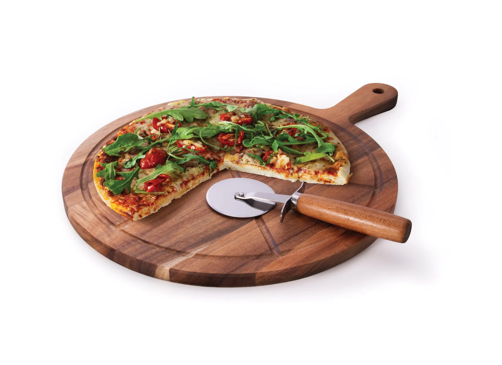 Maverick Flinders Pizza Board & Wheel 2pce 44x33x1.5cm