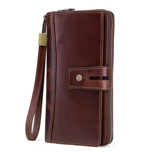 Men's Leather Wristlet Wallet