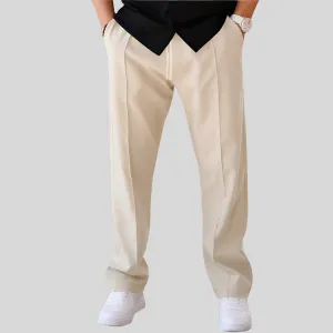 Men's Trousers Sports Casual Loose Straight Pants With Drawstring Design Clothing