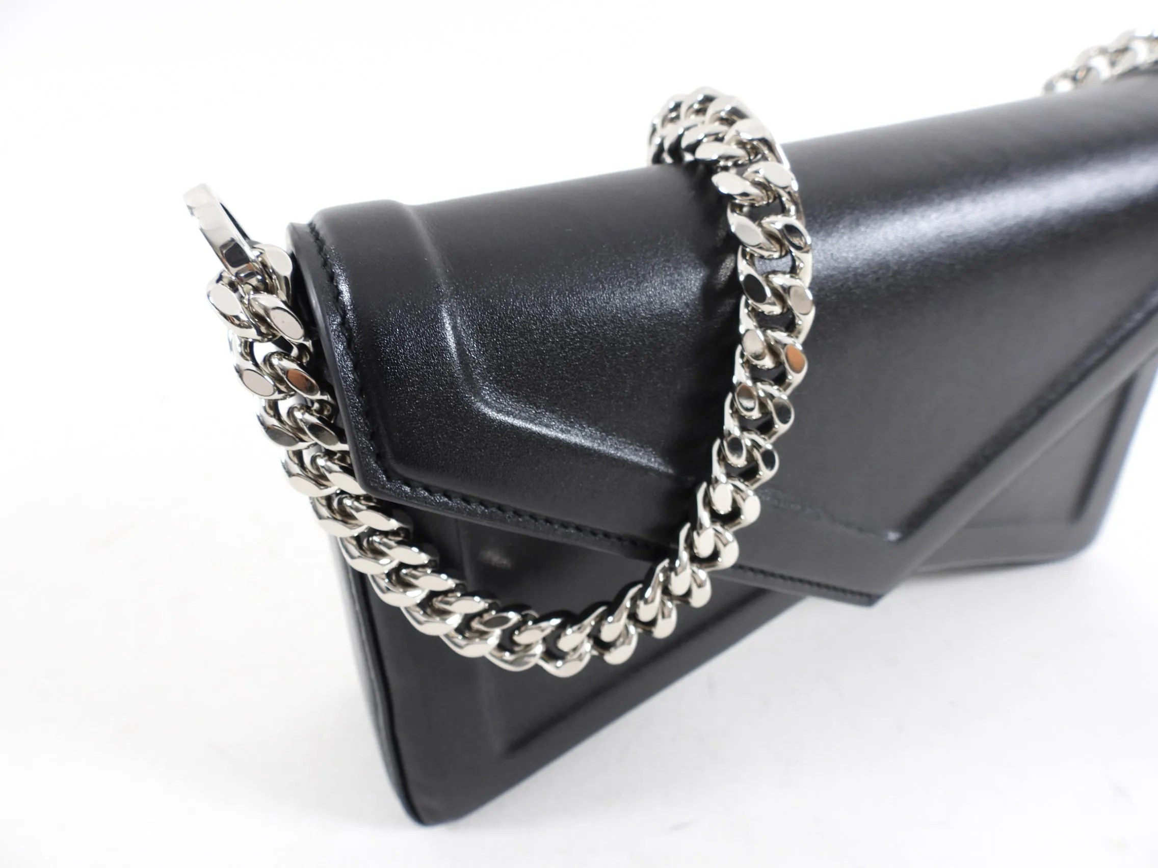 Michael Kors Collection Black Leather Small Chain Bag