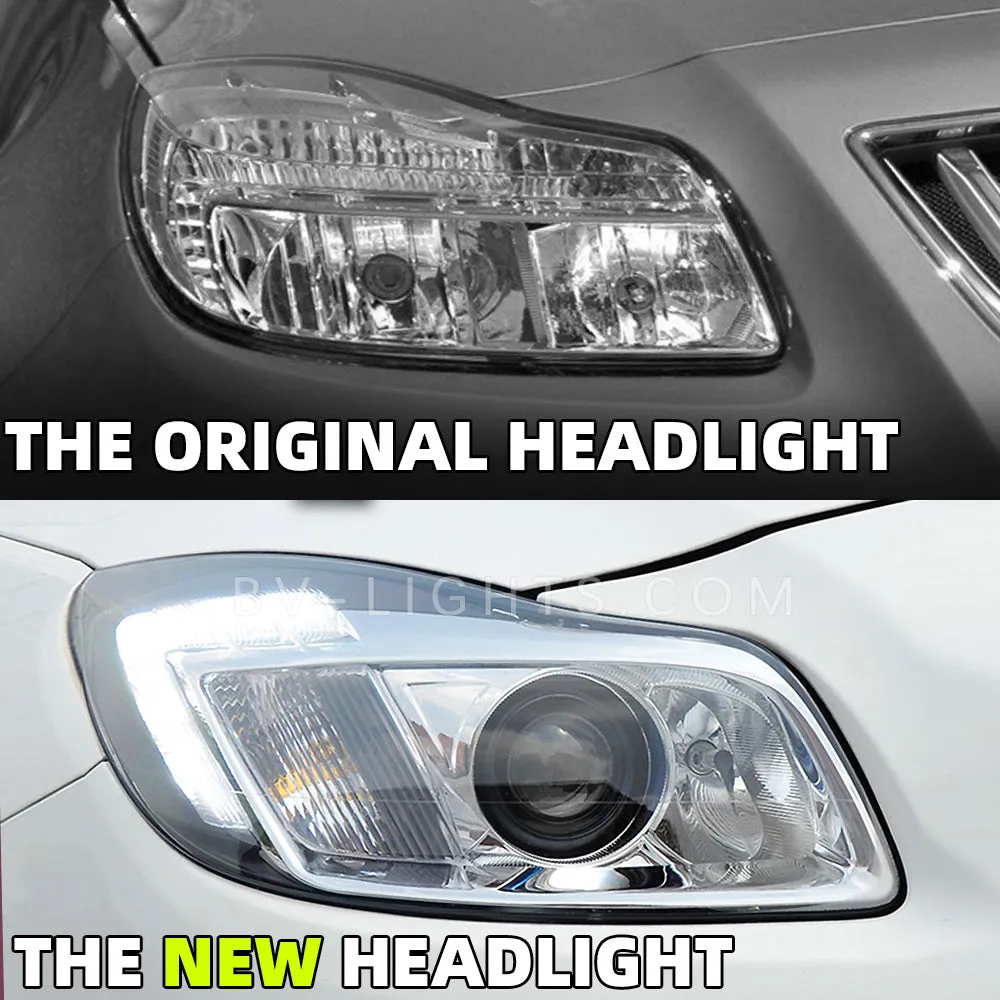 Modified headlight assembly for Buick Regal 2009-2013 Upgrade to the Latest Style LED headlight lamp  Daytime running light