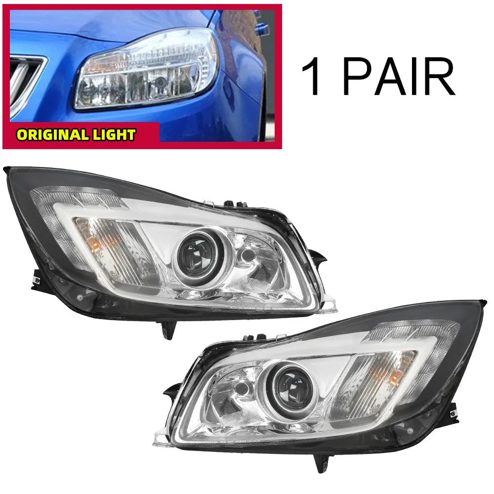 Modified headlight assembly for Buick Regal 2009-2013 Upgrade to the Latest Style LED headlight lamp  Daytime running light