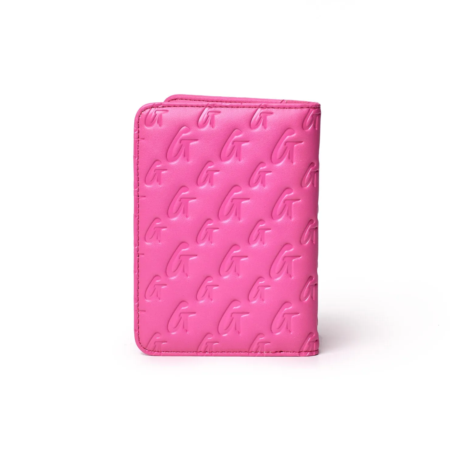 MONOGRAM PASSPORT HOLDER - HOT PINK