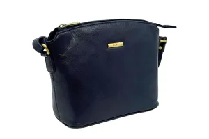 Navy Leather Handbag