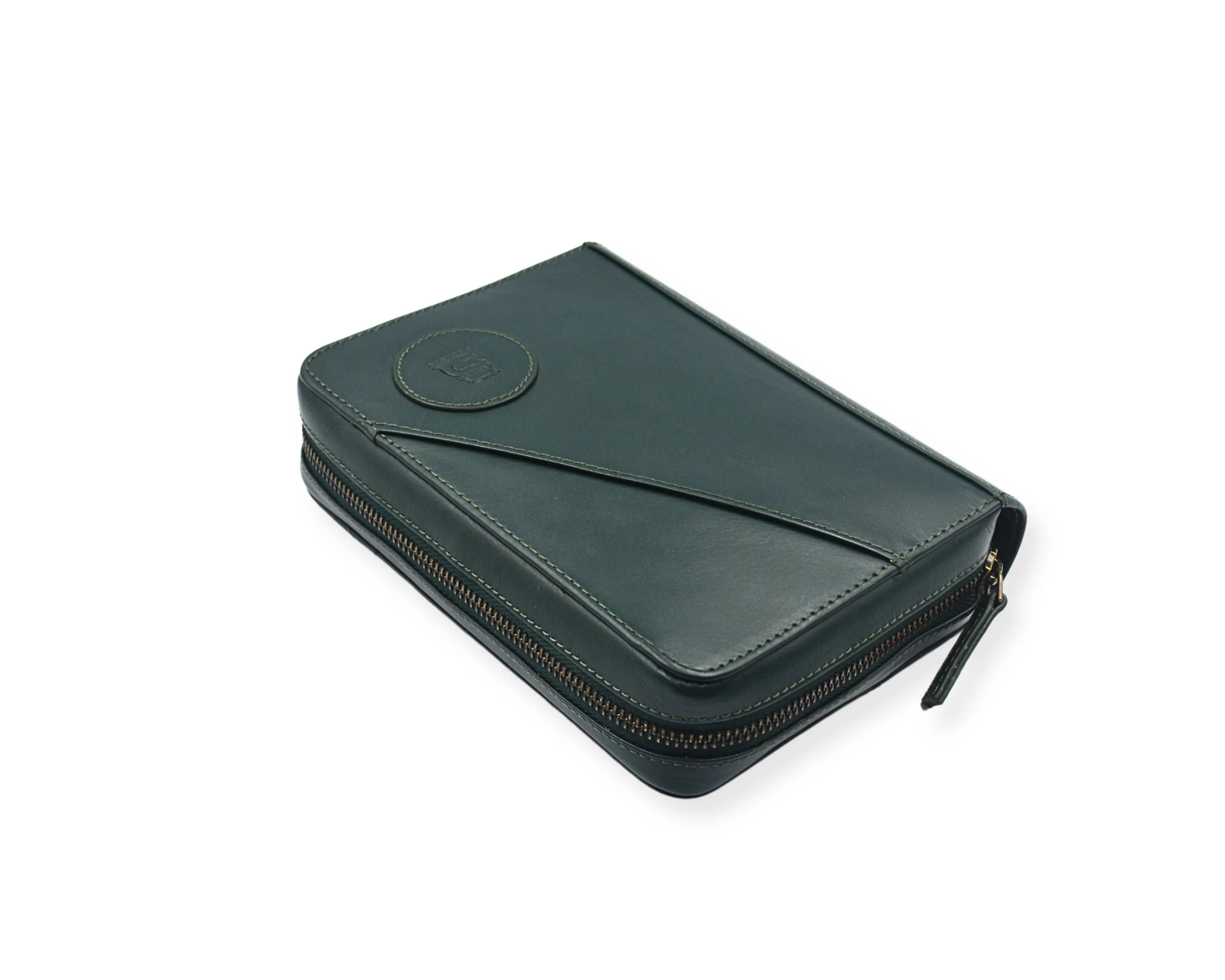 Nomad Passport Organiser - Army Green (Full Leather)