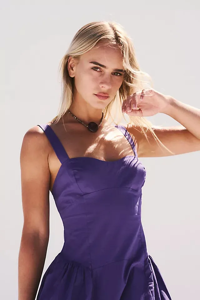 Paolo Midi Stylish Dress In Purple